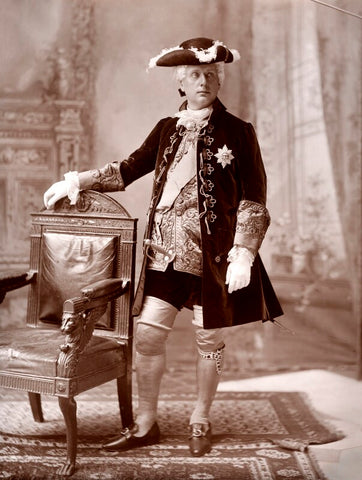 Archibald Philip Primrose, 5th Earl of Rosebery as a gentleman of the XVIIIth Century NPG x88530