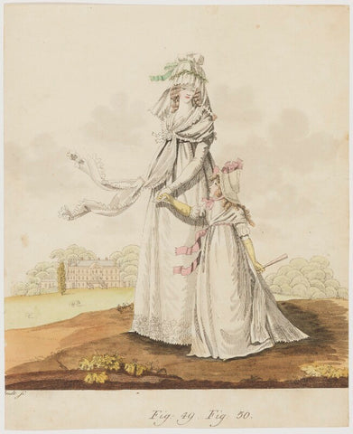 Morning dresses, August 1795 NPG D47484