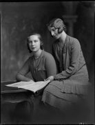Ursula Edith de Marie Harrison (née Haggerston); Monica Winifred de Marie Hudson (née Haggerston) NPG x70431