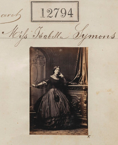 Miss Isabella Symons NPG Ax62437