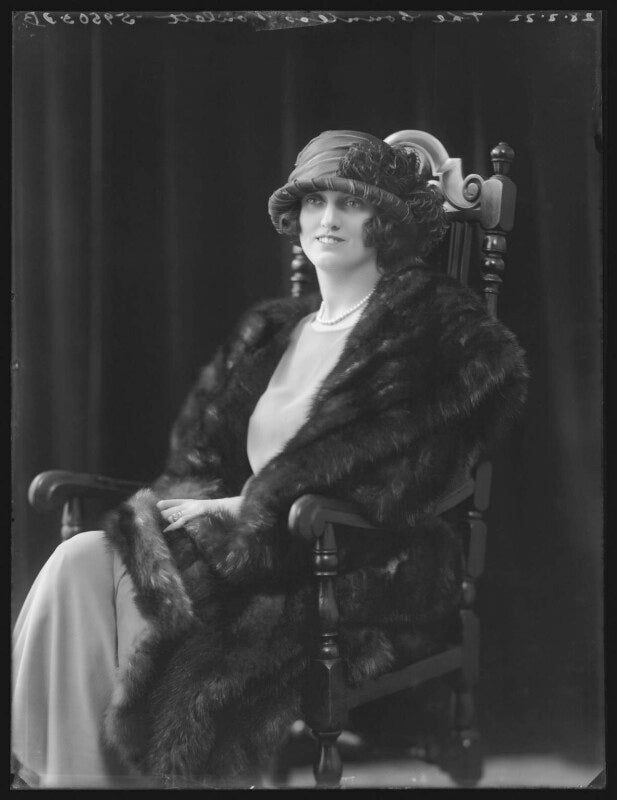 Sylvia lillian (née storey), countess poulett npg x78562