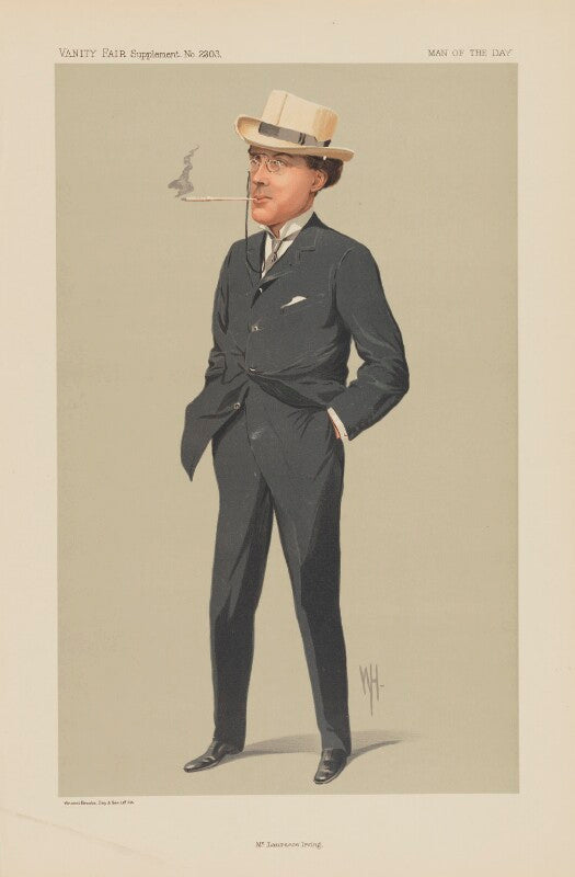 Laurence sydney brodribb irving ('men of the day. no. 2303. "mr. laurence irving."') npg d45693