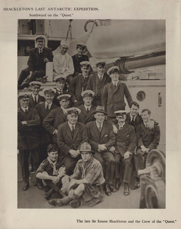 'the late sir ernest shackleton and the crew of the "quest"' (including sir ernest henry shackleton) npg x27774