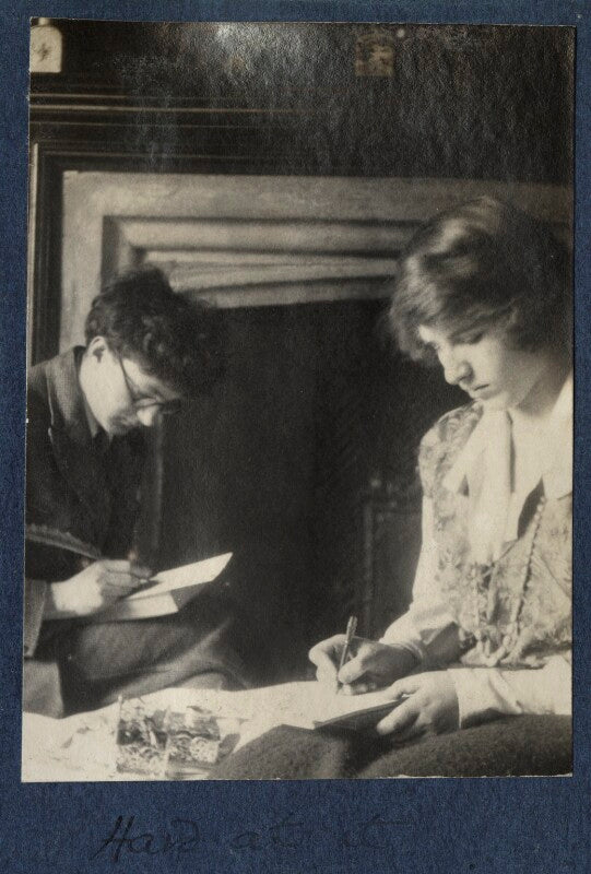 'hard at it' (mark gertler; julian vinogradoff (née morrell)) npg ax141481
