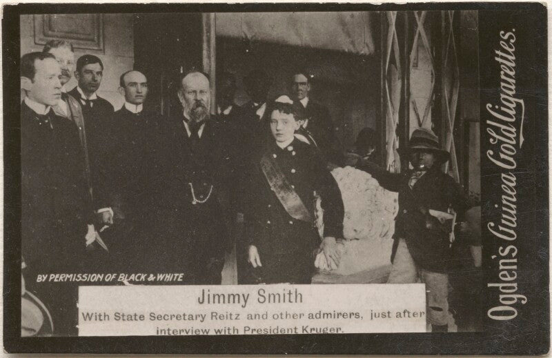 'jimmy smith with state secretary reitz and other admirers, just after interview with president kruger' (including francis william reitz) npg x196287