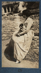 Lady Ottoline Morrell with her pug Soie NPG Ax140774