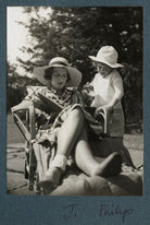 Julian Vinogradoff (née Morrell) with her son Philip Henry Russell Goodman NPG Ax143860