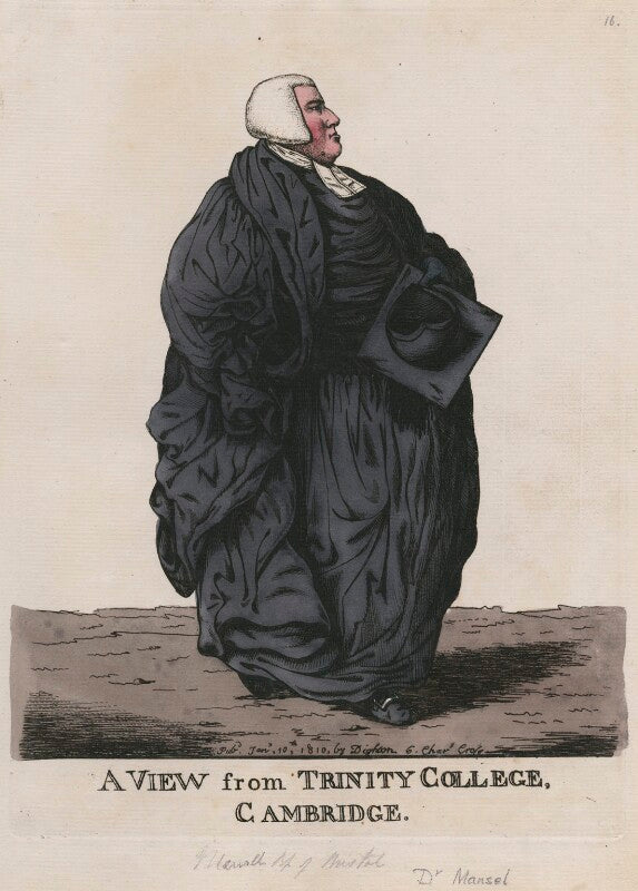 William lort mansel ('a view from trinity college, cambridge') npg d10882