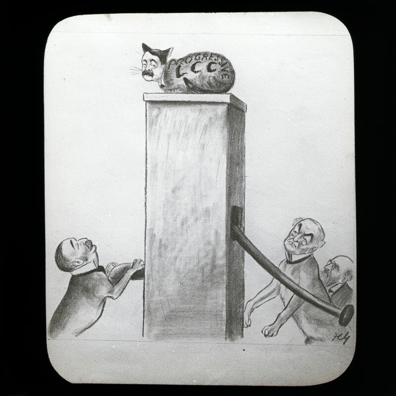 Progressive lcc cat (possibly thomas mckinnon wood and three unknown sitters) npg d41966