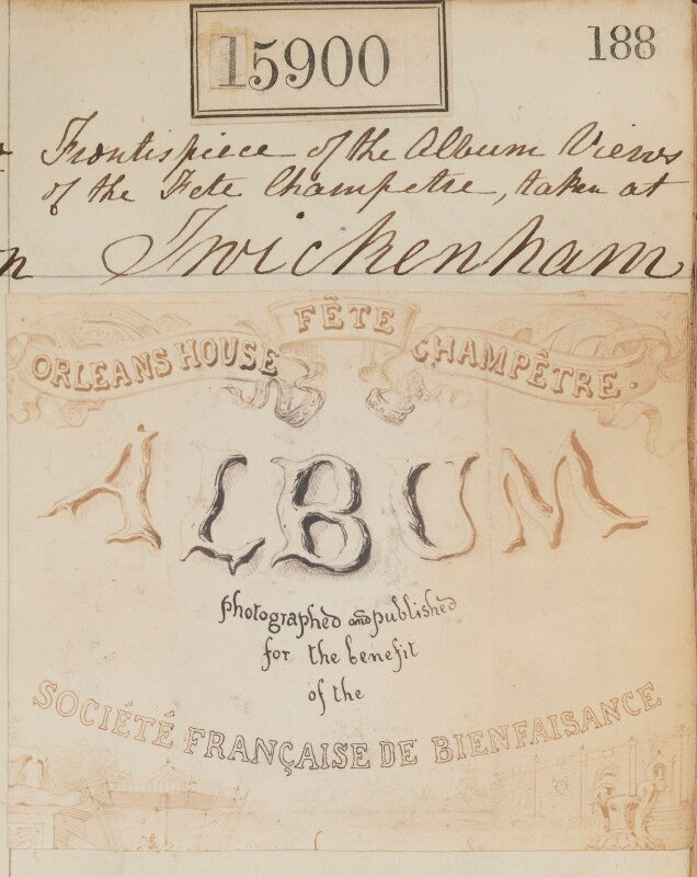 Frontispiece of the album views of the fete champetre taken at twickenham' npg ax63830