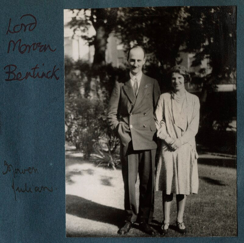 Lord francis morven dallas cavendish bentinck; julian vinogradoff (née morrell) npg ax143206