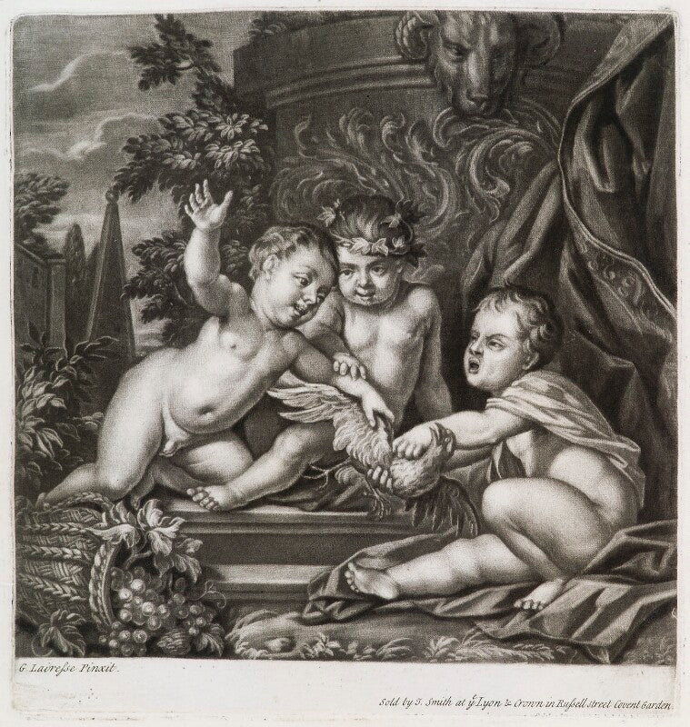 Three putti squabbling over a bird npg d11766