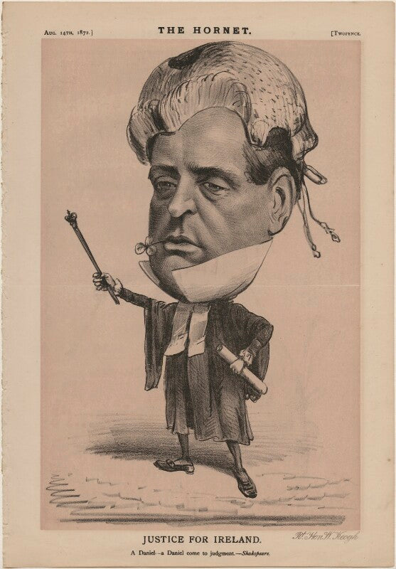 William nicholas keogh ('justice for ireland. a daniel   a daniel come to judgment [judgement].   shakspeare') npg d48301