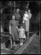 Cordelia Mary (née Stephen), Lady Greenway; Ambrose Greenway, 4th Baron Greenway; Paul Greenway, 3rd Baron Greenway NPG x178136