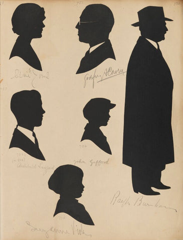 Archibald Layford; Elsie Jones; Suzanne Viola; Godfrey A. Cowry; John Gifford; Ralph Burnham NPG D46414