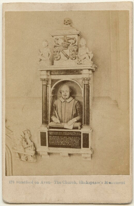 Funerary monument to william shakespeare by gerard johnson npg x197552