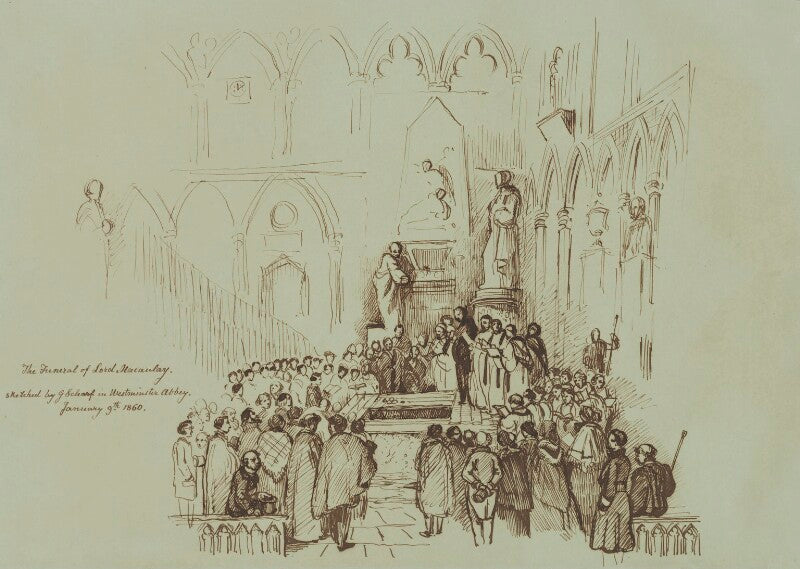 The funeral of thomas babington macaulay, baron macaulay npg 2689