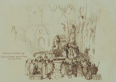 The Funeral of Thomas Babington Macaulay, Baron Macaulay NPG 2689