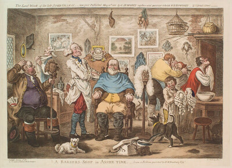 'A barbers shop in assize time' NPG D13119