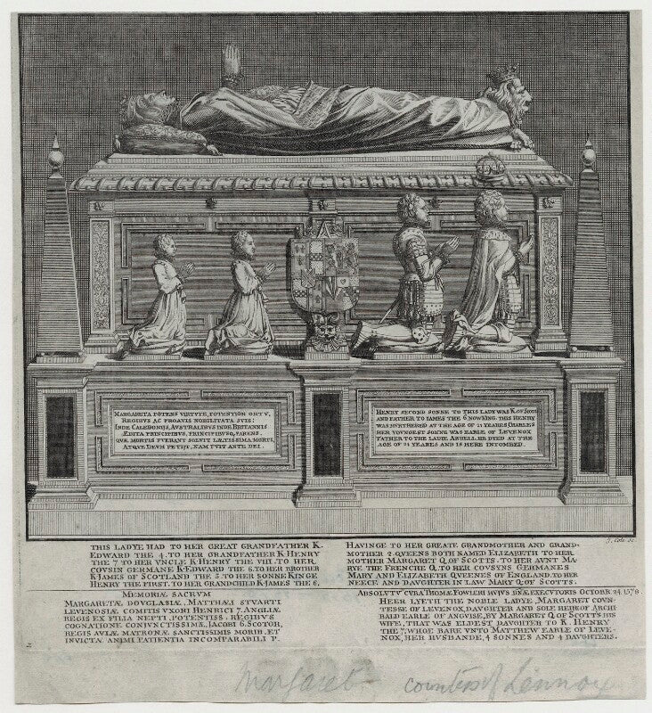 Tomb of margaret douglas, countess of lennox in westminster abbey npg d42665
