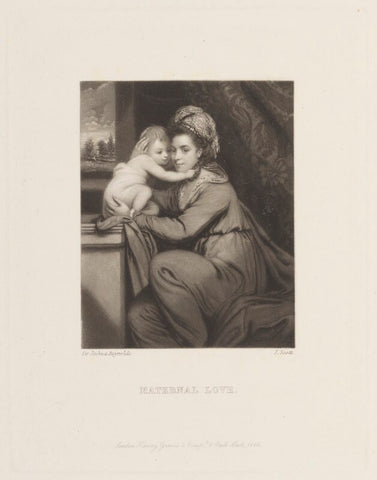 'Maternal Love' (Elizabeth Lamb (née Milbanke), Viscountess Melbourne with Peniston Lamb as a child) NPG D15783