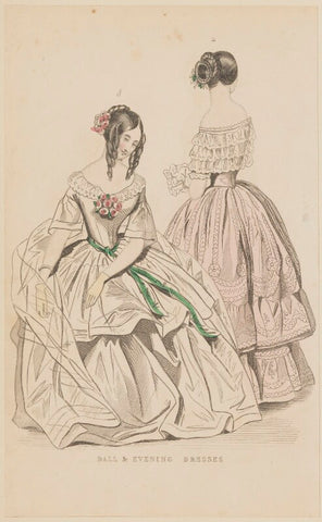 'Ball and evening dresses', August 1844 NPG D47921