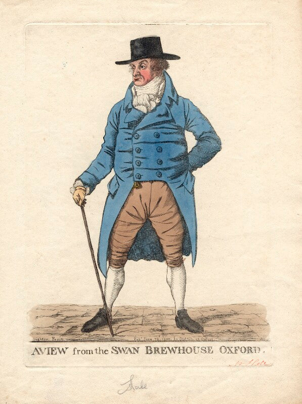 Squire hall ('a view from the swan brewhouse, oxford') npg d4518