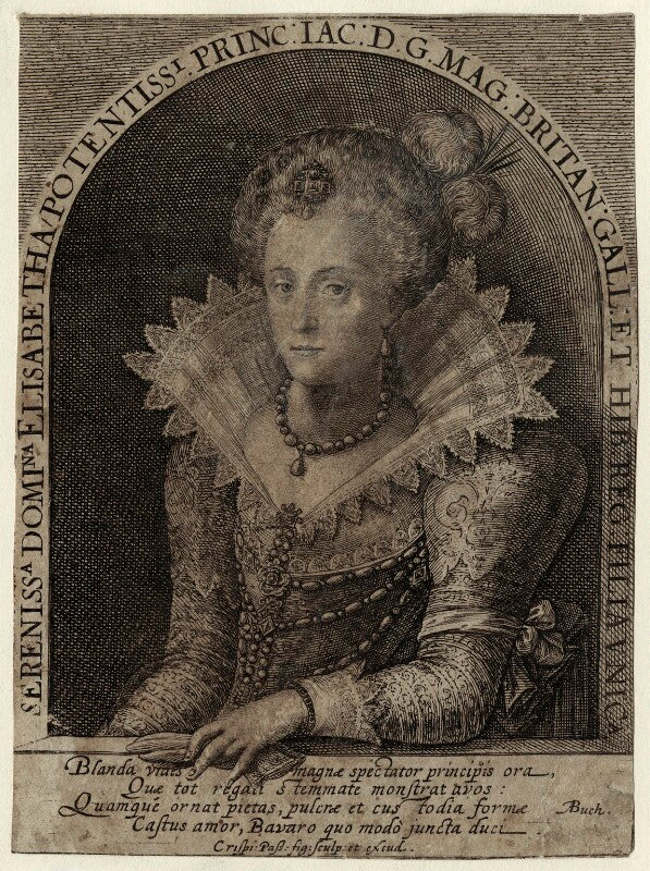 Princess elizabeth, queen of bohemia and electress palatine npg d25748