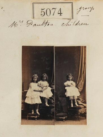 'Mrs Paulton children' (Two unknown children) NPG Ax55079