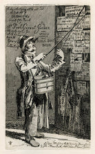 Unknown man posting bills NPG D40097