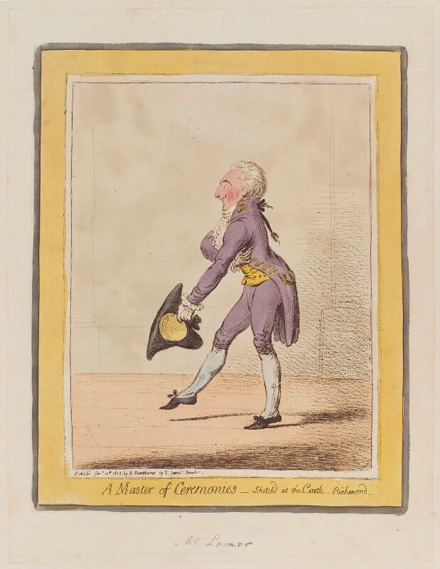 'a master of ceremonies   sketch'd at the castle   richmond' npg d12800