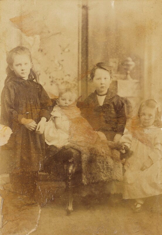 Violet foster (née myers); lettice margaret myers; kenneth myers; elsie myers npg ax68445
