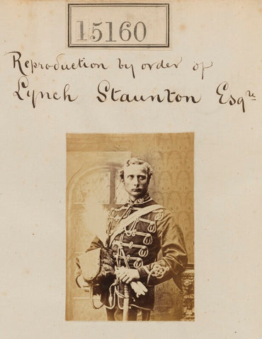 Unknown man ('Reproduction by order of Lynch Staunton Esq') NPG Ax63403