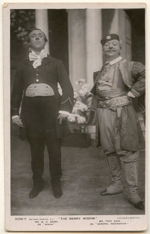 William Henry Berry as Nisch and Frederick Kaye as General Novikovich in 'The Merry Widow' NPG Ax160393