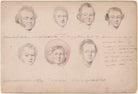 I. Fisher; possibly Loyd Wallring; W. Benjamin; William Darby Brind; Mrs Goldborough; possibly Mr Cummins NPG D23313(2)