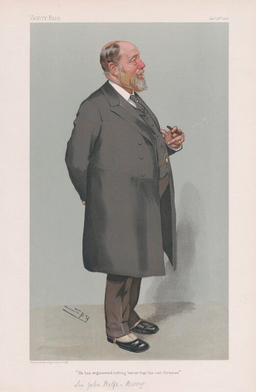 Sir john wolfe wolfe barry ('men of the day. no. 948. "he has engineered nothing better than his own fortunes"') npg d45259