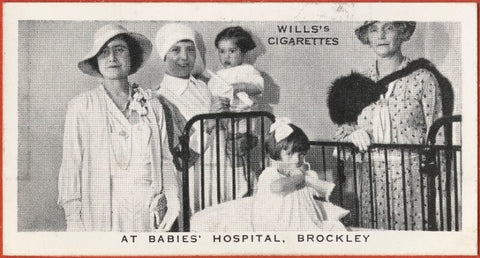 'At Babies' Hospital, Brockley' (Queen Elizabeth, the Queen Mother; 4 Unknown sitters) NPG D47299