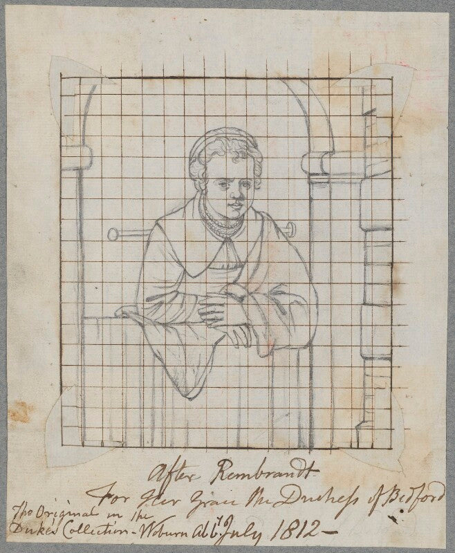 Unknown girl at a window npg d17445