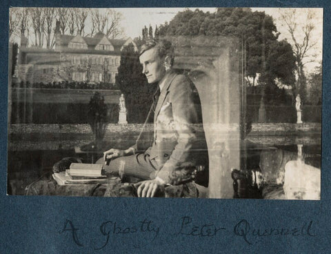 'A ghostly Peter Quenell' (Sir Peter Courtney Quennell) NPG Ax142054