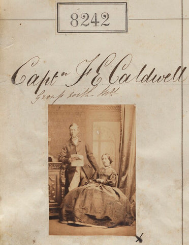 Captain F.E. Caldwell; Mrs Caldwell NPG Ax58061