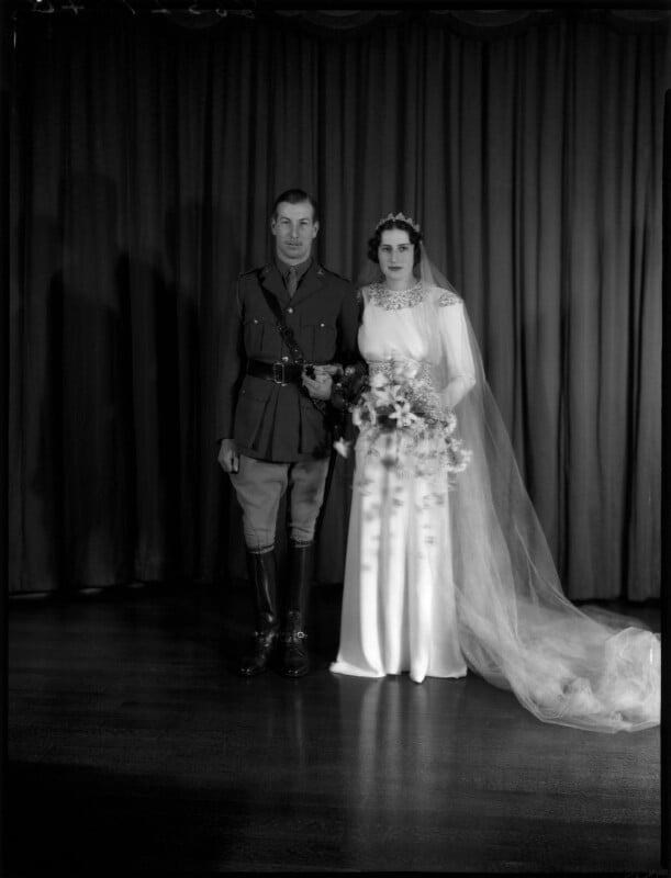 Denis anthony brian butler, 9th earl of lanesborough; bettyne ione (née everard), lady butler (later mrs spencer) npg x154172