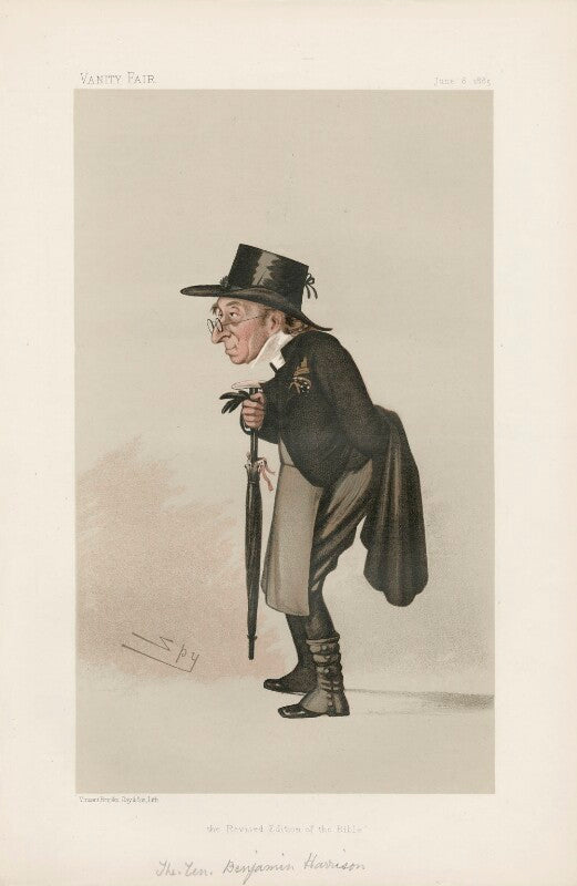 Benjamin harrison ('men of the day. no. 333.') npg d44229