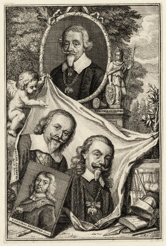 Christian Thomas Sehested; Hannibal Sehested; Malthe Sehested and Mogens Sehested NPG D28605