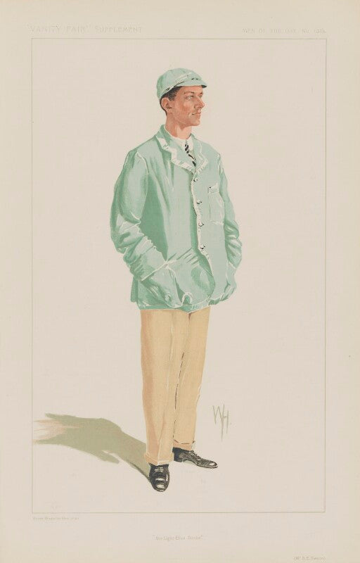 Sidney ernest swann ('men of the day. no. 1325. "the light blue stroke."') npg d45656