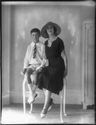 Adrian Gerald Foley, 8th Baron Foley; Minoru Foley (née Greenstone), Lady Foley NPG x124953