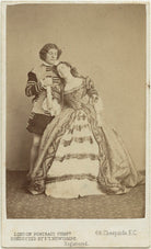 John Billington as Modus; Henrietta Simms as Helen in 'The Hunchback' NPG x22593