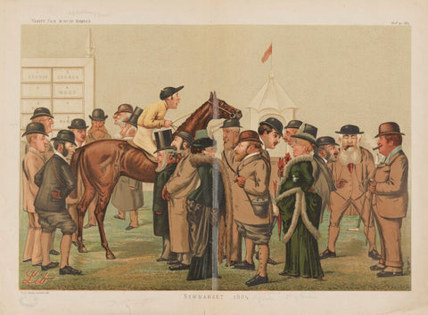 "Newmarket 1885" ('King Edward VII, Frederick Archer and 17 others) NPG D44255