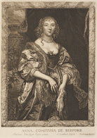 Anne Russell (née Carr), Countess of Bedford NPG D34298