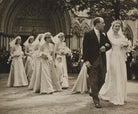 Viscount and Viscountess Cowdray with their bridesmaids and page boy NPG x76569