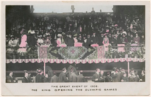 'The Great Event of 1908. The King Opening the Olympic Games' NPG x193081